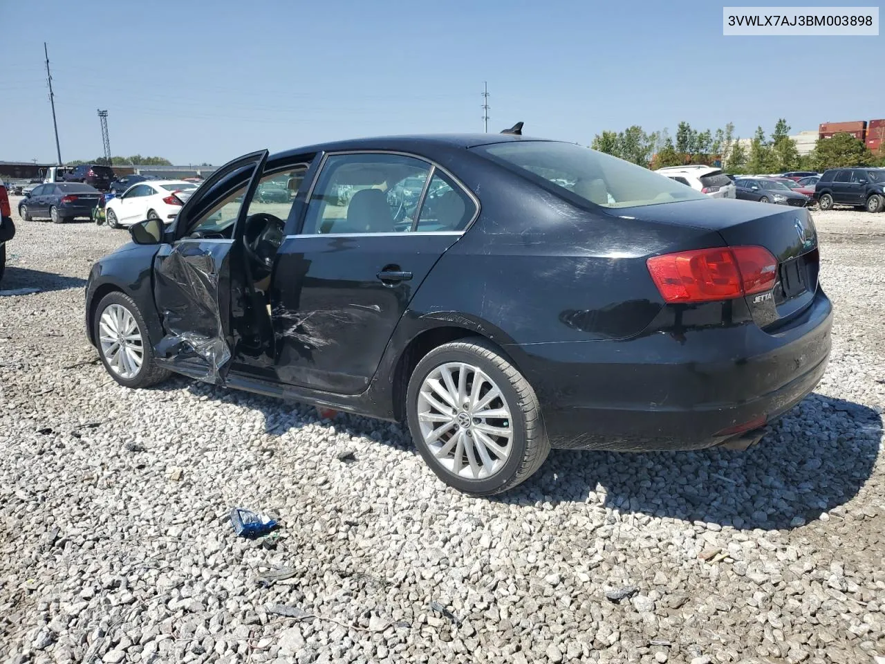 2011 Volkswagen Jetta Sel VIN: 3VWLX7AJ3BM003898 Lot: 70723264