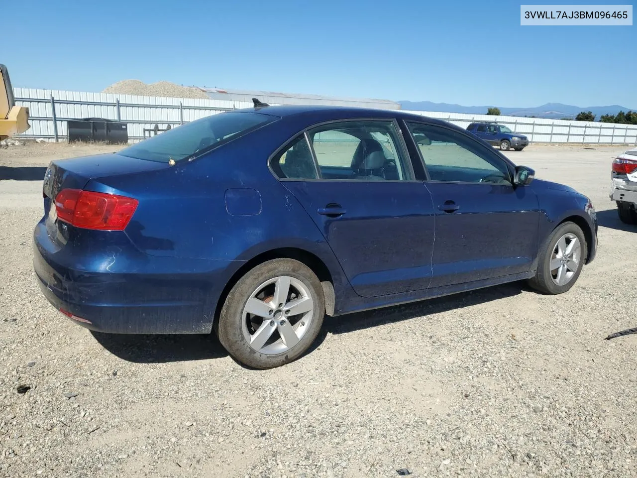 2011 Volkswagen Jetta Tdi VIN: 3VWLL7AJ3BM096465 Lot: 70869734