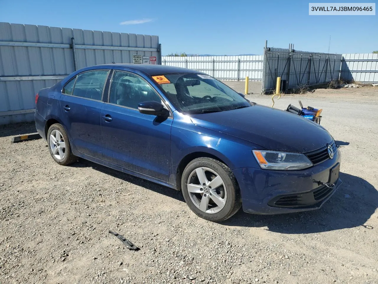 2011 Volkswagen Jetta Tdi VIN: 3VWLL7AJ3BM096465 Lot: 70869734