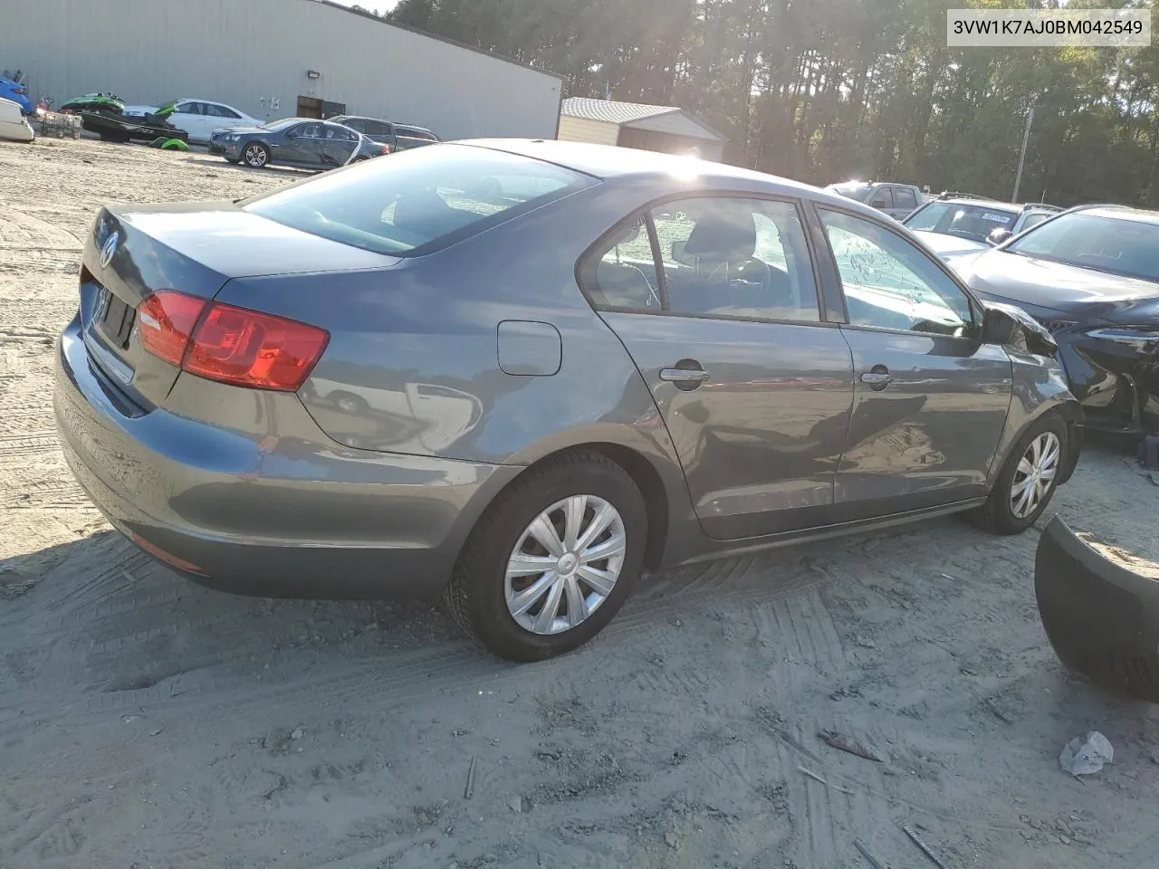 2011 Volkswagen Jetta Base VIN: 3VW1K7AJ0BM042549 Lot: 71982924