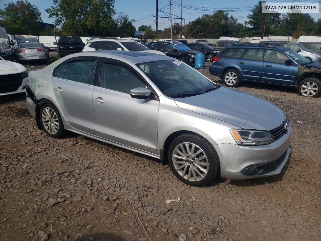 2011 Volkswagen Jetta Sel VIN: 3VWLZ7AJ4BM102109 Lot: 72303244