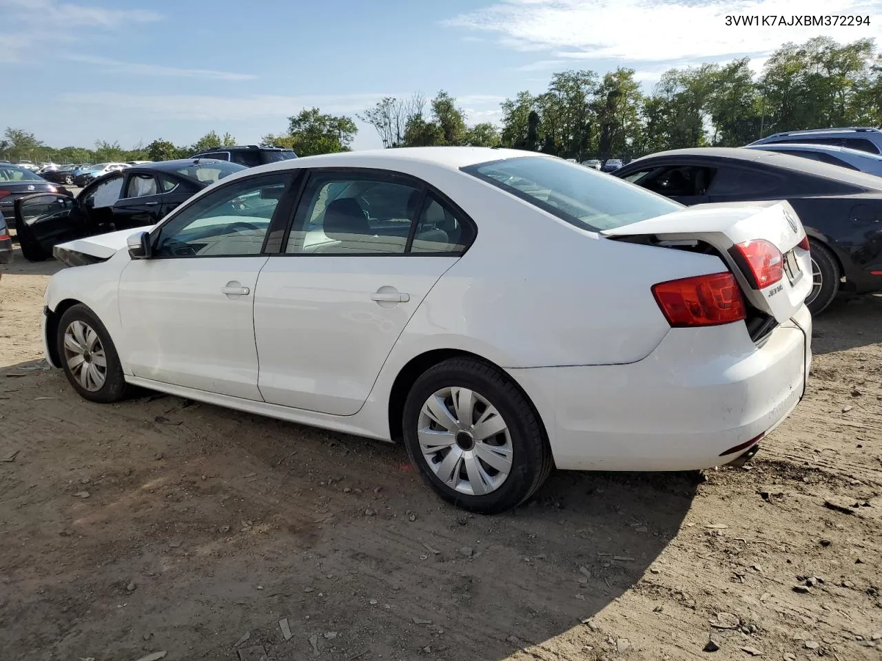 2011 Volkswagen Jetta Base VIN: 3VW1K7AJXBM372294 Lot: 72544954