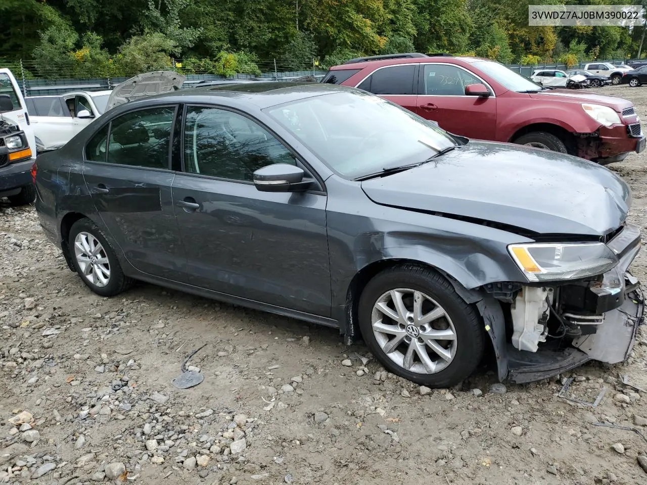 2011 Volkswagen Jetta Se VIN: 3VWDZ7AJ0BM390022 Lot: 73007794