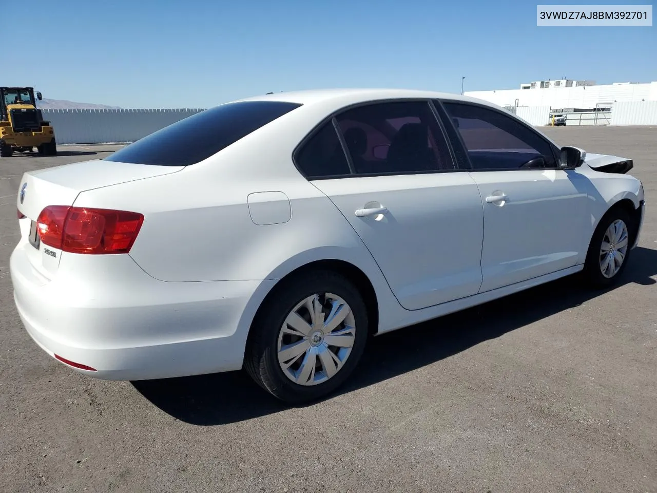 2011 Volkswagen Jetta Se VIN: 3VWDZ7AJ8BM392701 Lot: 73437314