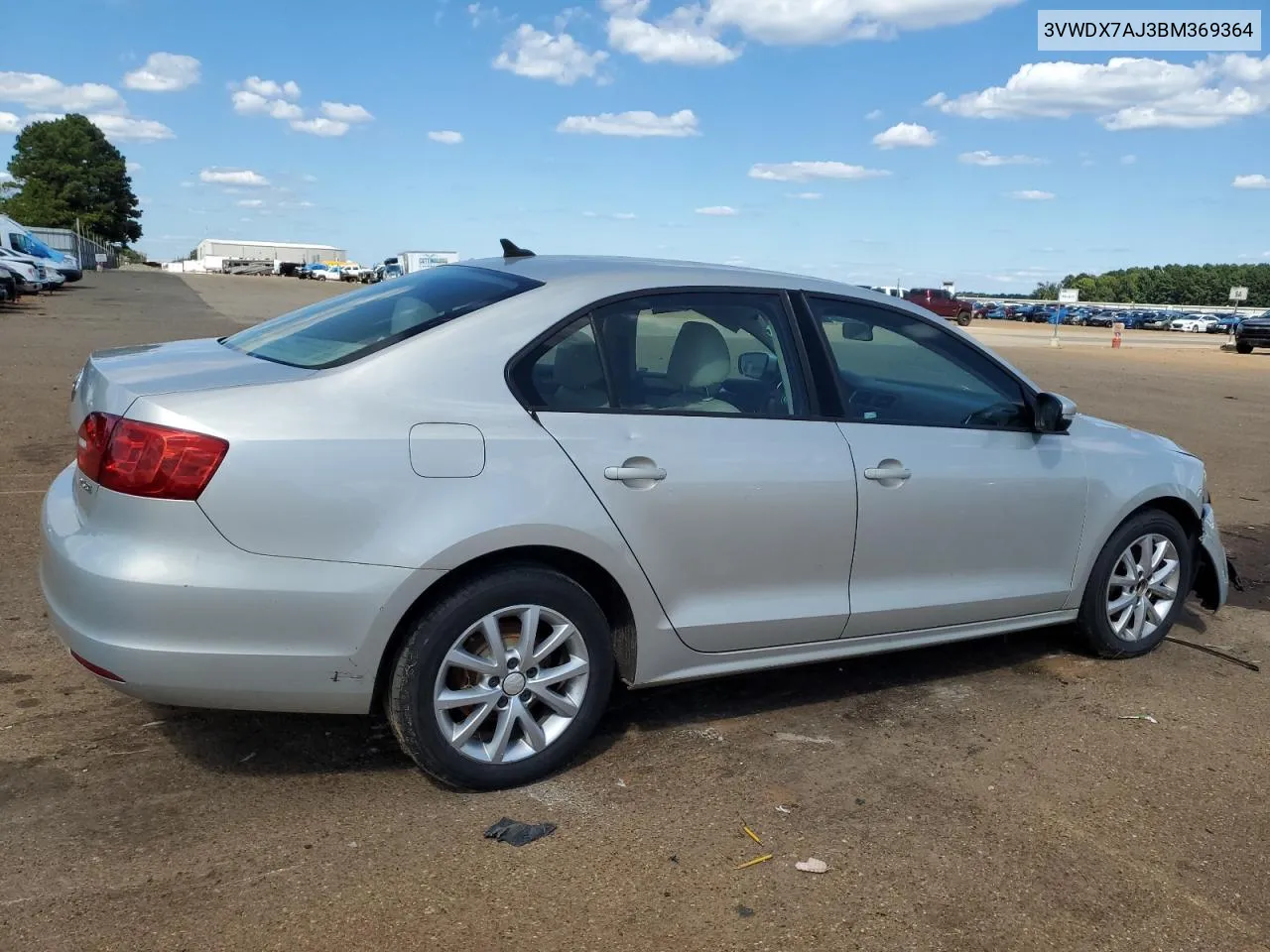 2011 Volkswagen Jetta Se VIN: 3VWDX7AJ3BM369364 Lot: 73516454