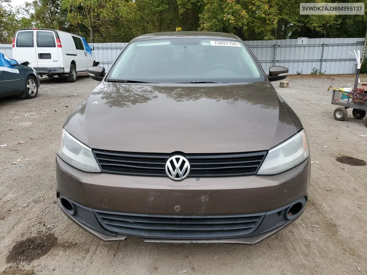 2011 Volkswagen Jetta VIN: 3VWDK7AJ3BM395137 Lot: 73697194