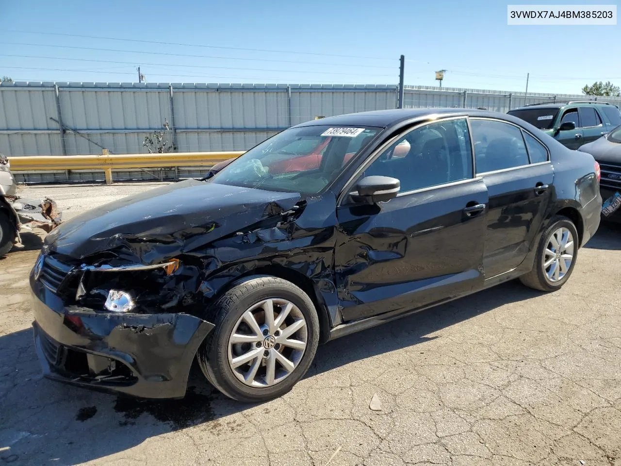 2011 Volkswagen Jetta Se VIN: 3VWDX7AJ4BM385203 Lot: 73979464