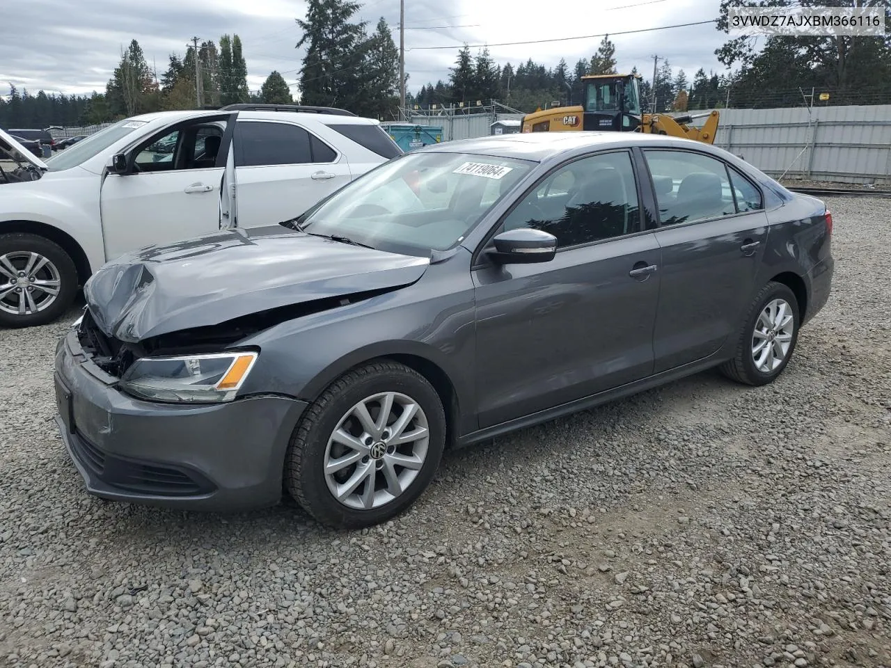 2011 Volkswagen Jetta Se VIN: 3VWDZ7AJXBM366116 Lot: 74119064