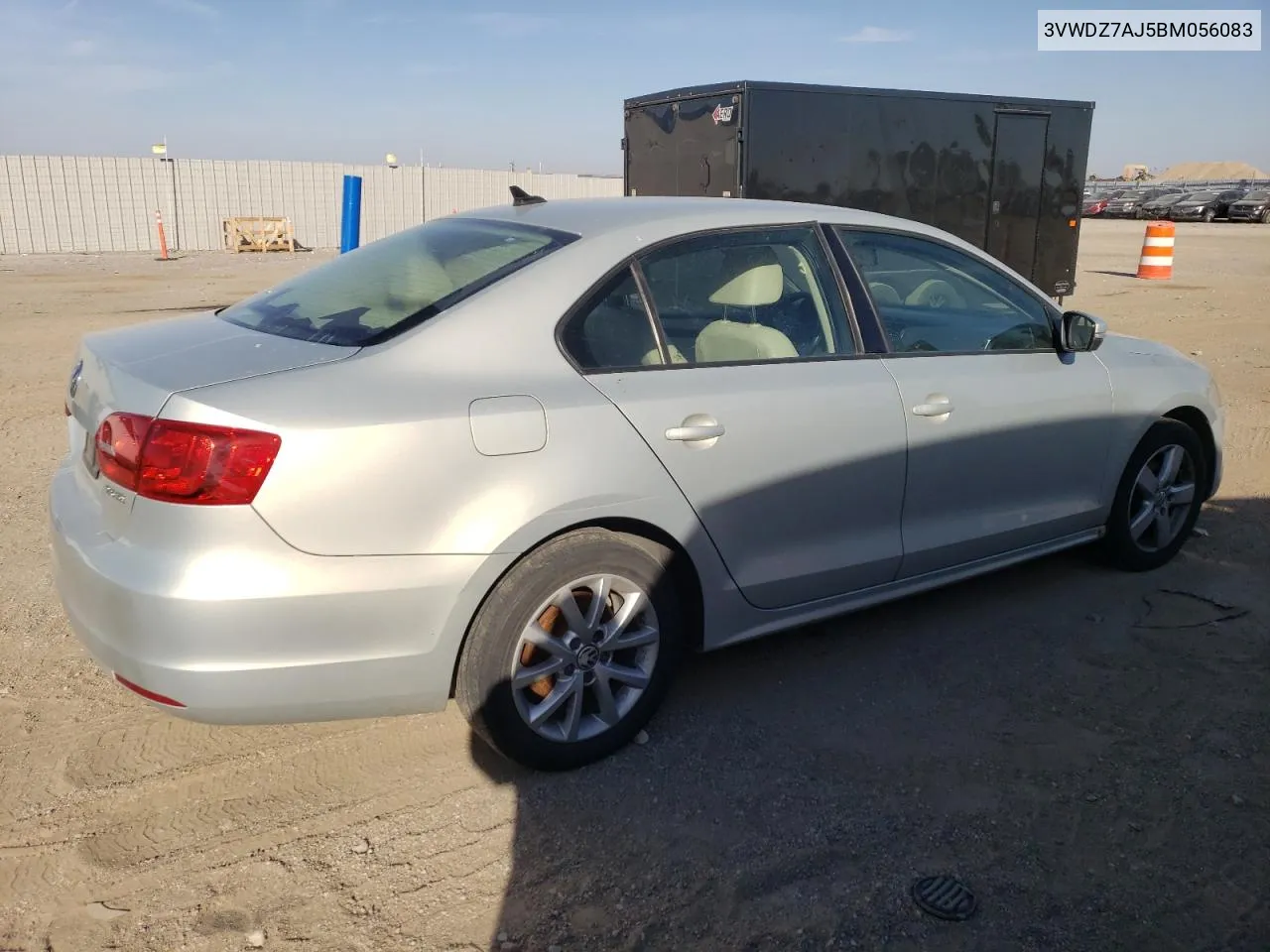 2011 Volkswagen Jetta Se VIN: 3VWDZ7AJ5BM056083 Lot: 74312094