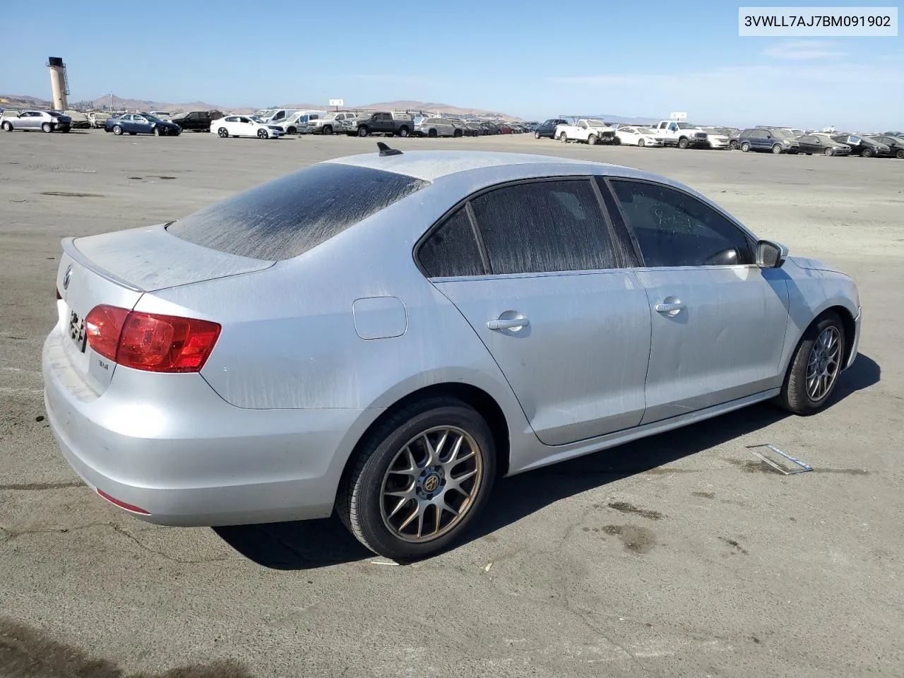 2011 Volkswagen Jetta Tdi VIN: 3VWLL7AJ7BM091902 Lot: 74318054