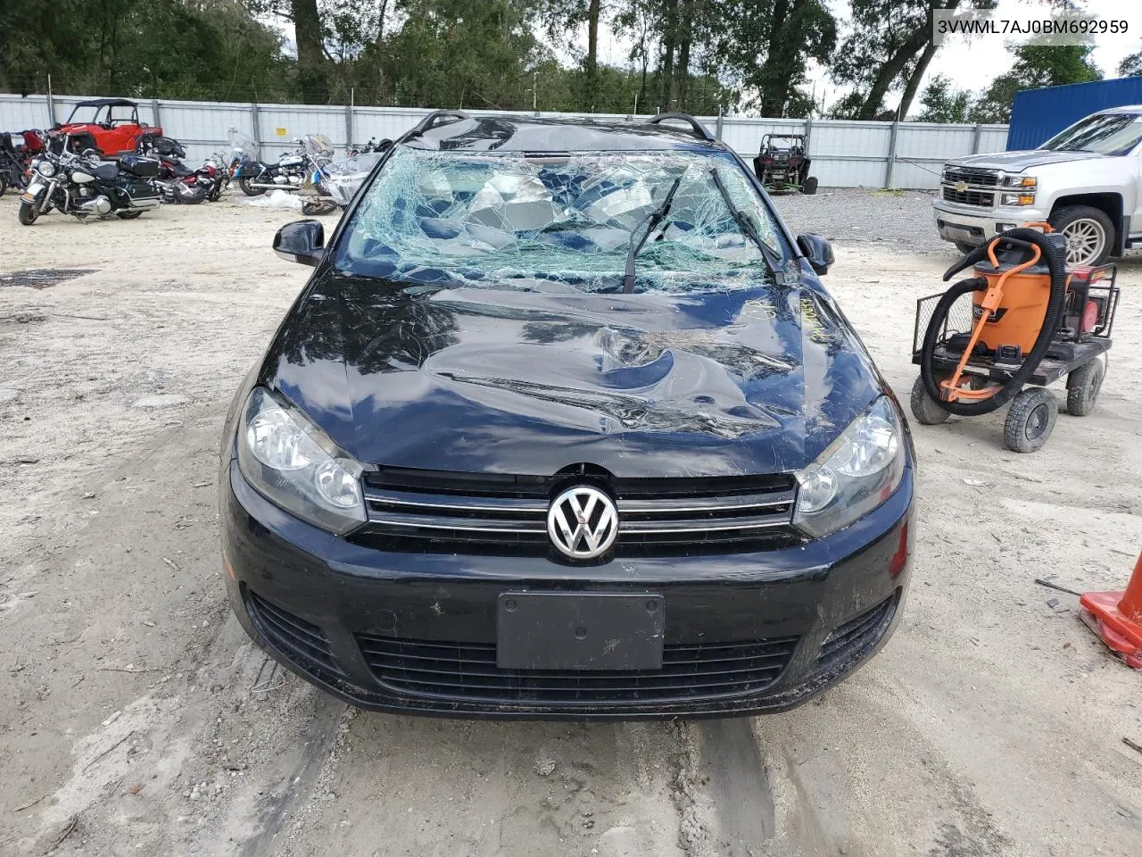 2011 Volkswagen Jetta Tdi VIN: 3VWML7AJ0BM692959 Lot: 74376044