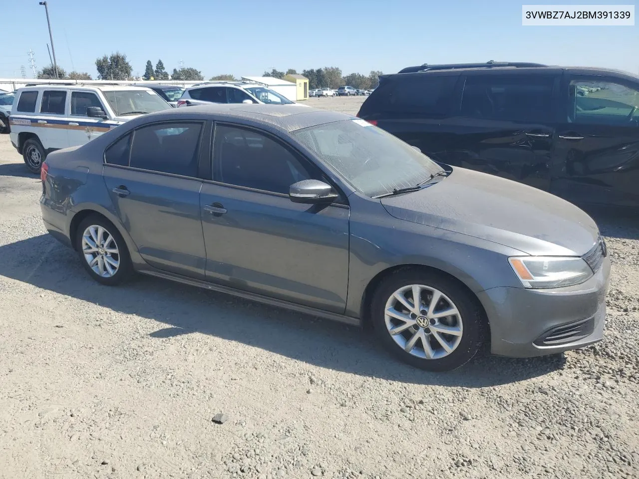 2011 Volkswagen Jetta Se VIN: 3VWBZ7AJ2BM391339 Lot: 74393754