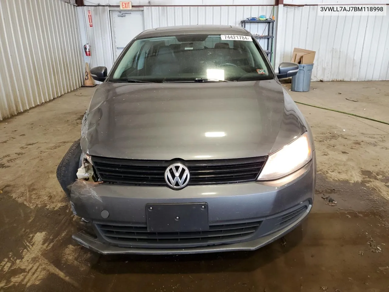 2011 Volkswagen Jetta Tdi VIN: 3VWLL7AJ7BM118998 Lot: 74421784