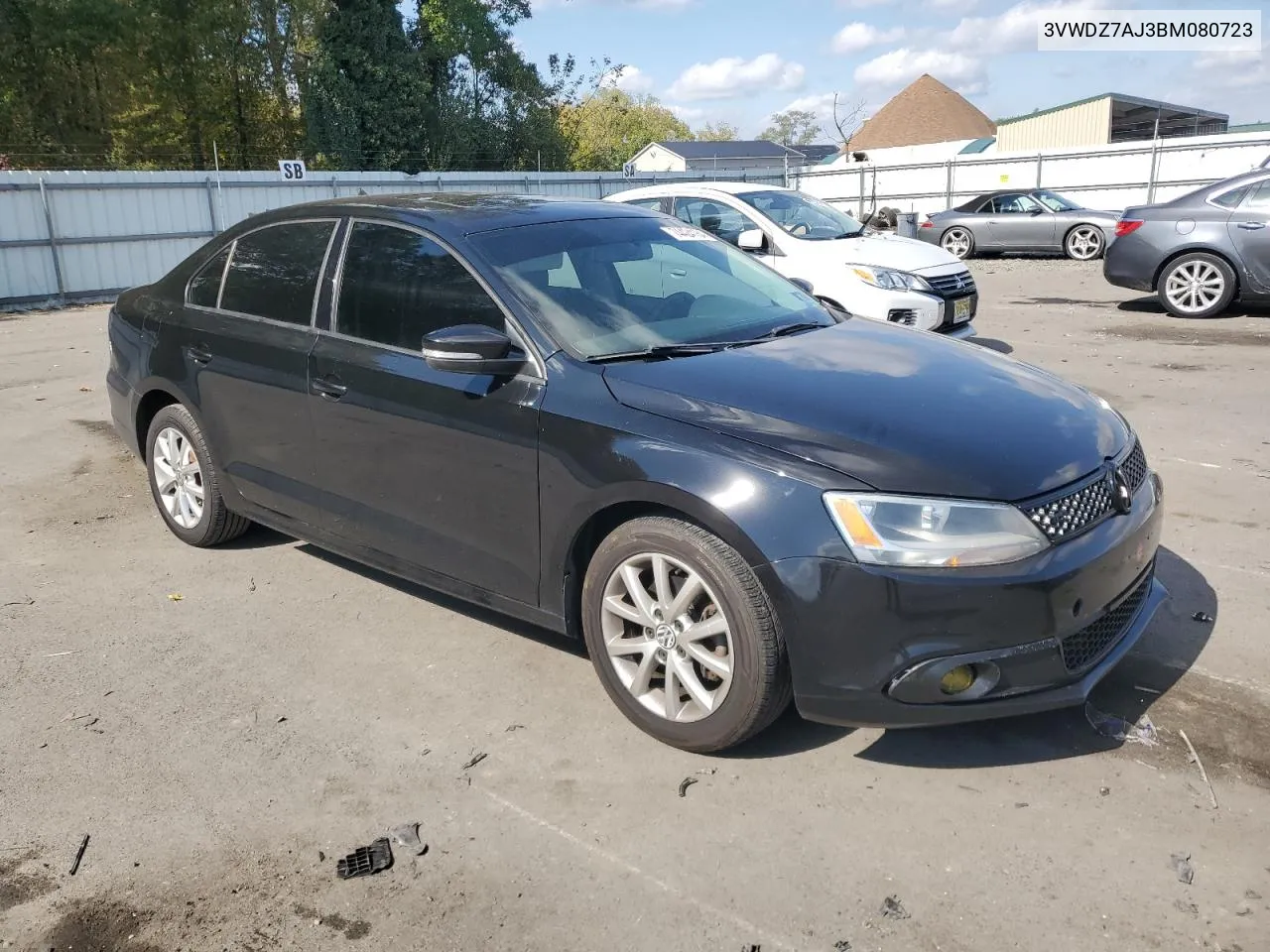 3VWDZ7AJ3BM080723 2011 Volkswagen Jetta Se