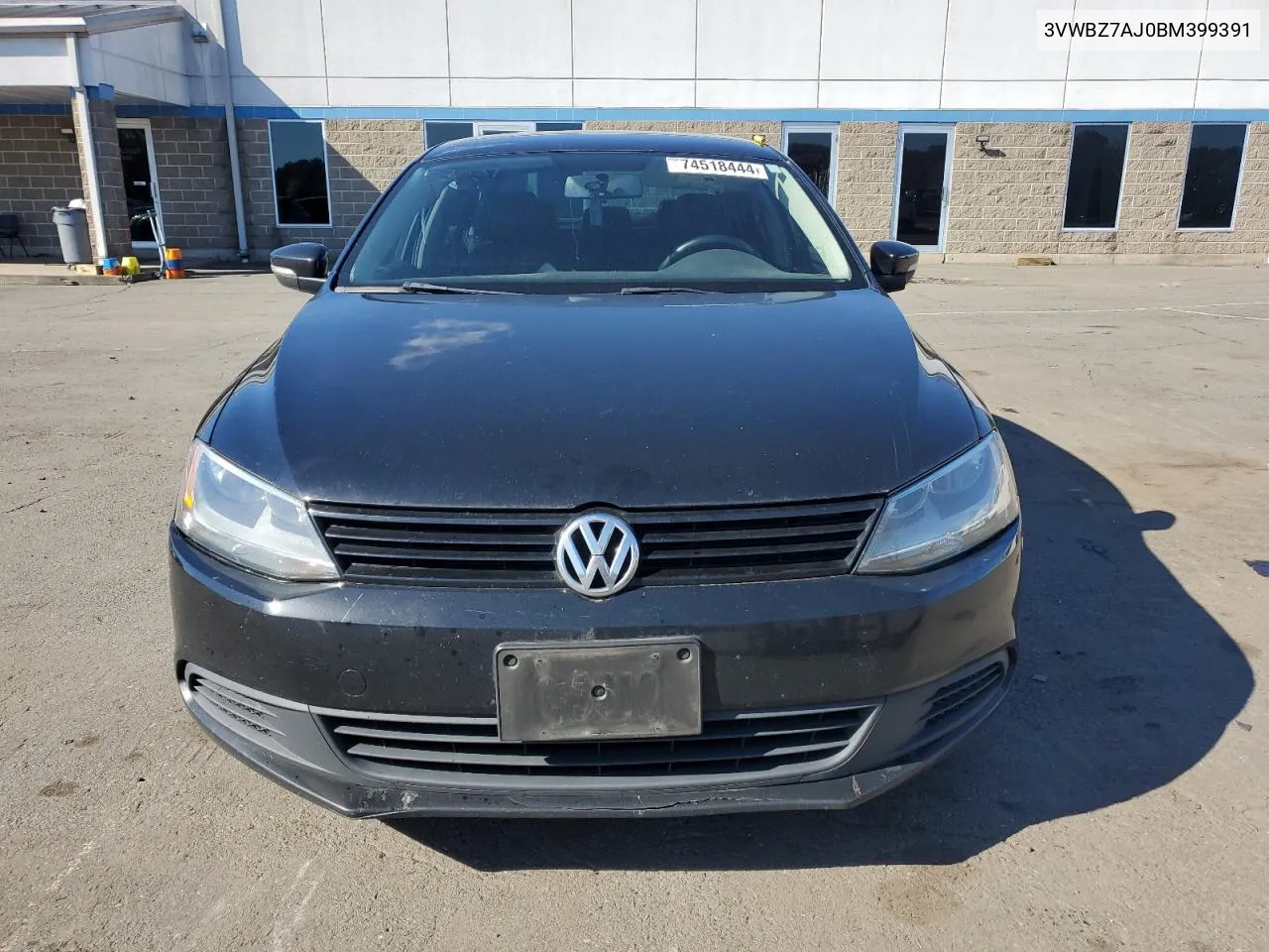 2011 Volkswagen Jetta Se VIN: 3VWBZ7AJ0BM399391 Lot: 74518444