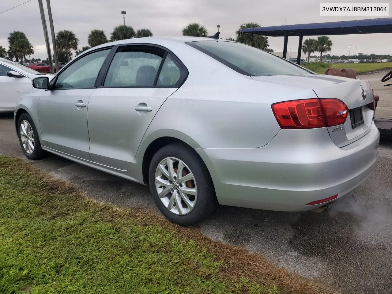 2011 Volkswagen Jetta Se VIN: 3VWDX7AJ8BM313064 Lot: 75086764