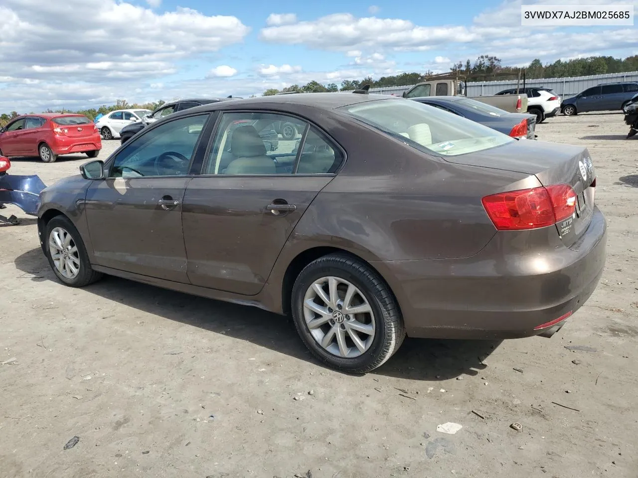 2011 Volkswagen Jetta Se VIN: 3VWDX7AJ2BM025685 Lot: 75445524