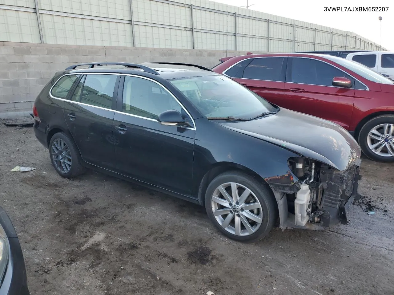 2011 Volkswagen Jetta Tdi VIN: 3VWPL7AJXBM652207 Lot: 75565484