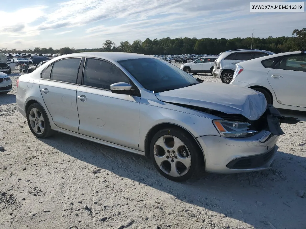 2011 Volkswagen Jetta Se VIN: 3VWDX7AJ4BM346319 Lot: 75728794