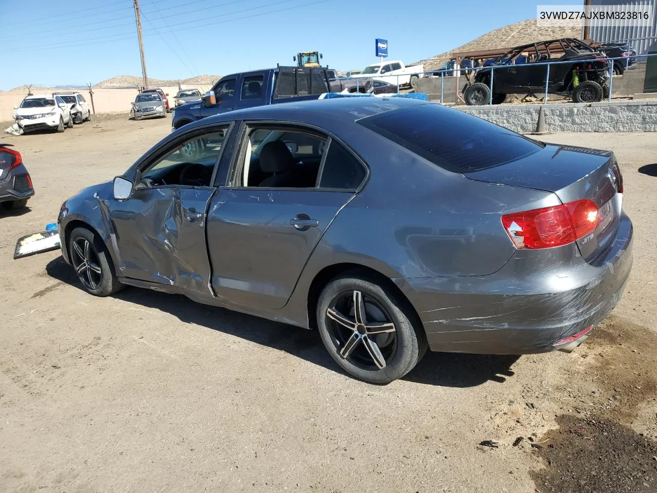 2011 Volkswagen Jetta Se VIN: 3VWDZ7AJXBM323816 Lot: 77034494