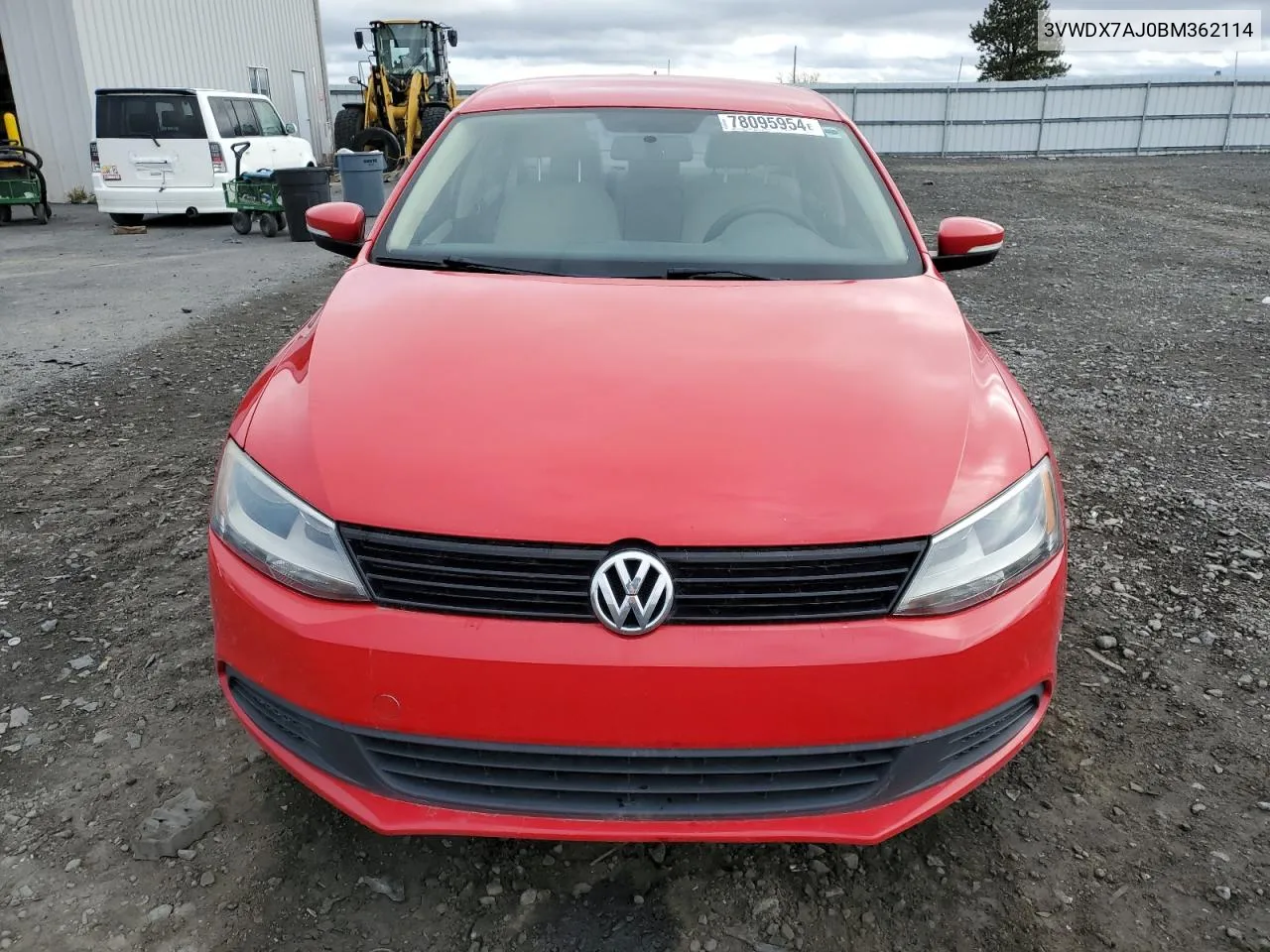 2011 Volkswagen Jetta Se VIN: 3VWDX7AJ0BM362114 Lot: 78095954