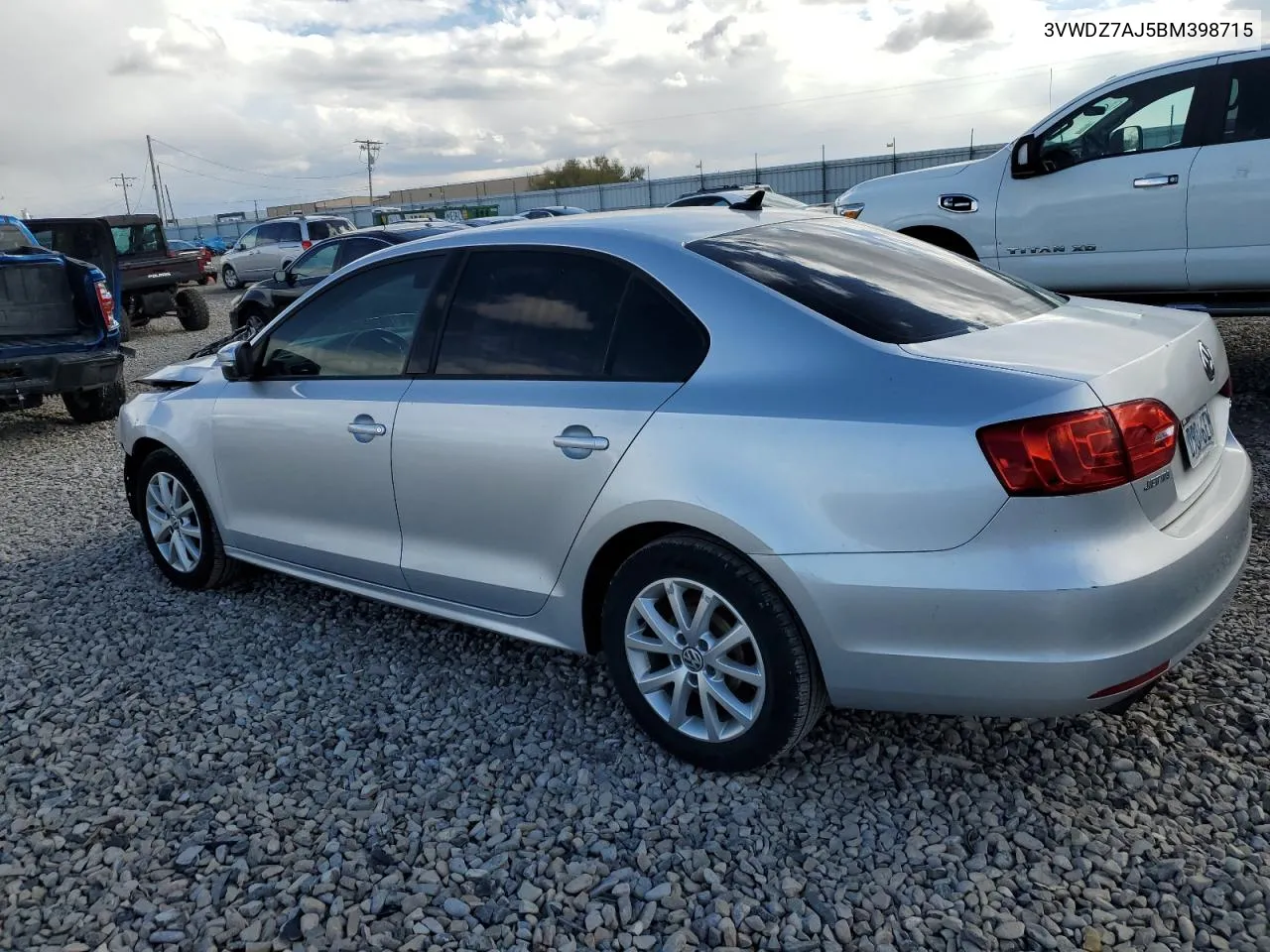 2011 Volkswagen Jetta Se VIN: 3VWDZ7AJ5BM398715 Lot: 78314574