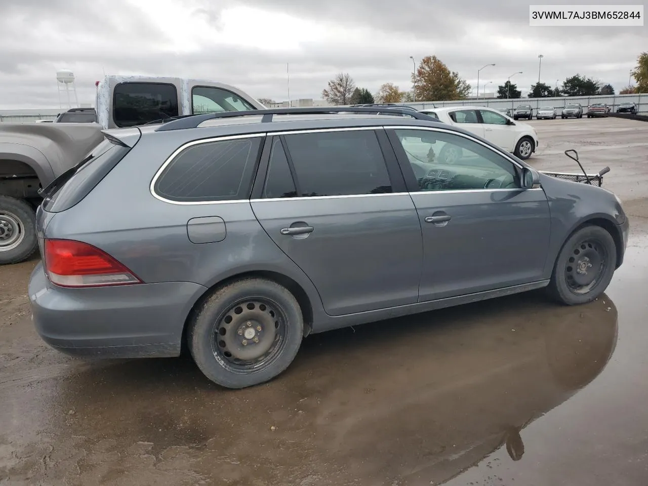 2011 Volkswagen Jetta Tdi VIN: 3VWML7AJ3BM652844 Lot: 78379774