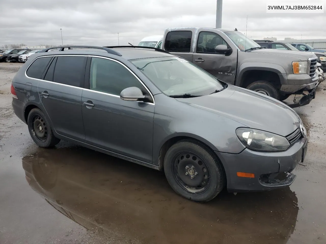 2011 Volkswagen Jetta Tdi VIN: 3VWML7AJ3BM652844 Lot: 78379774