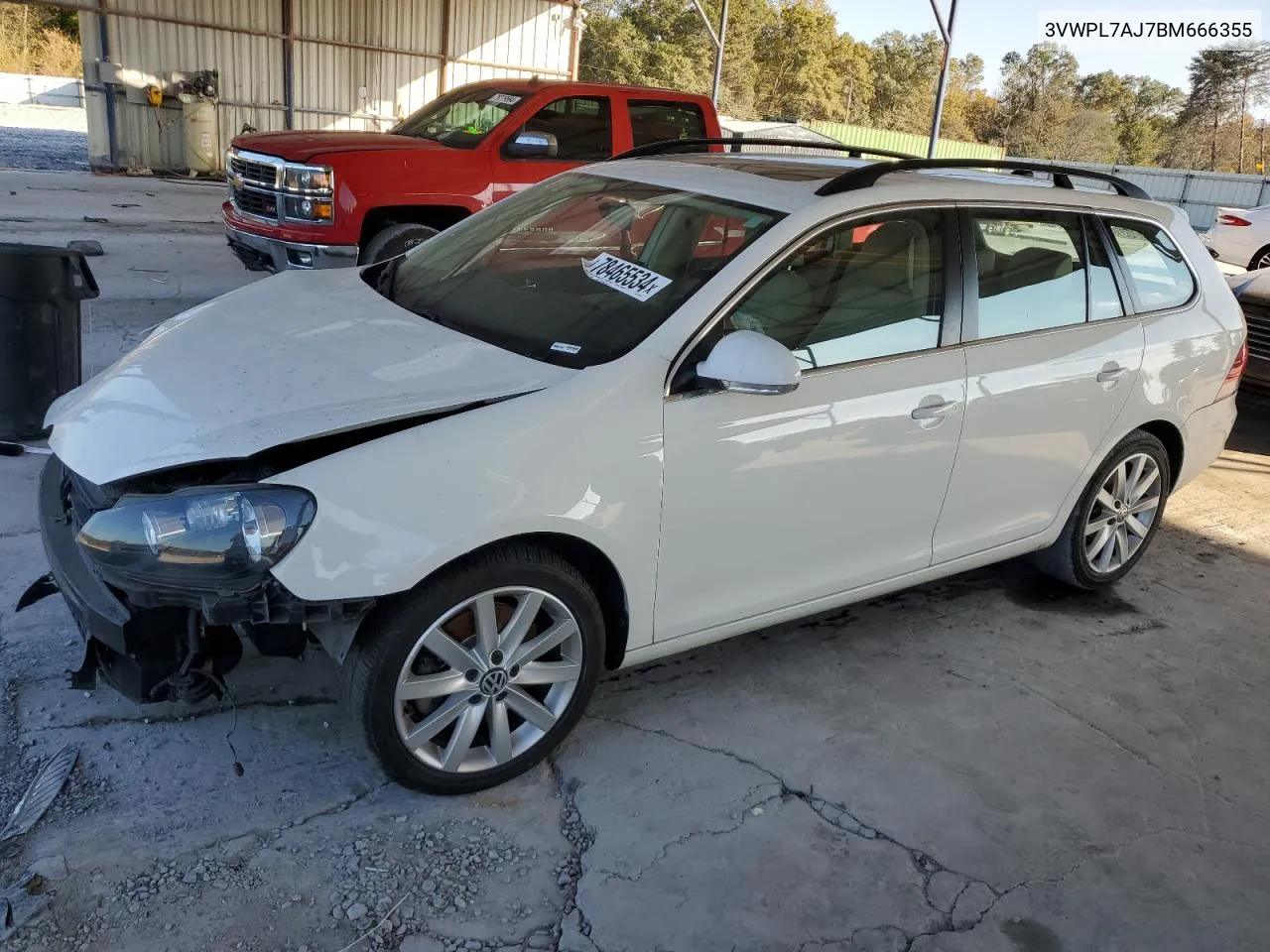 2011 Volkswagen Jetta Tdi VIN: 3VWPL7AJ7BM666355 Lot: 78465534