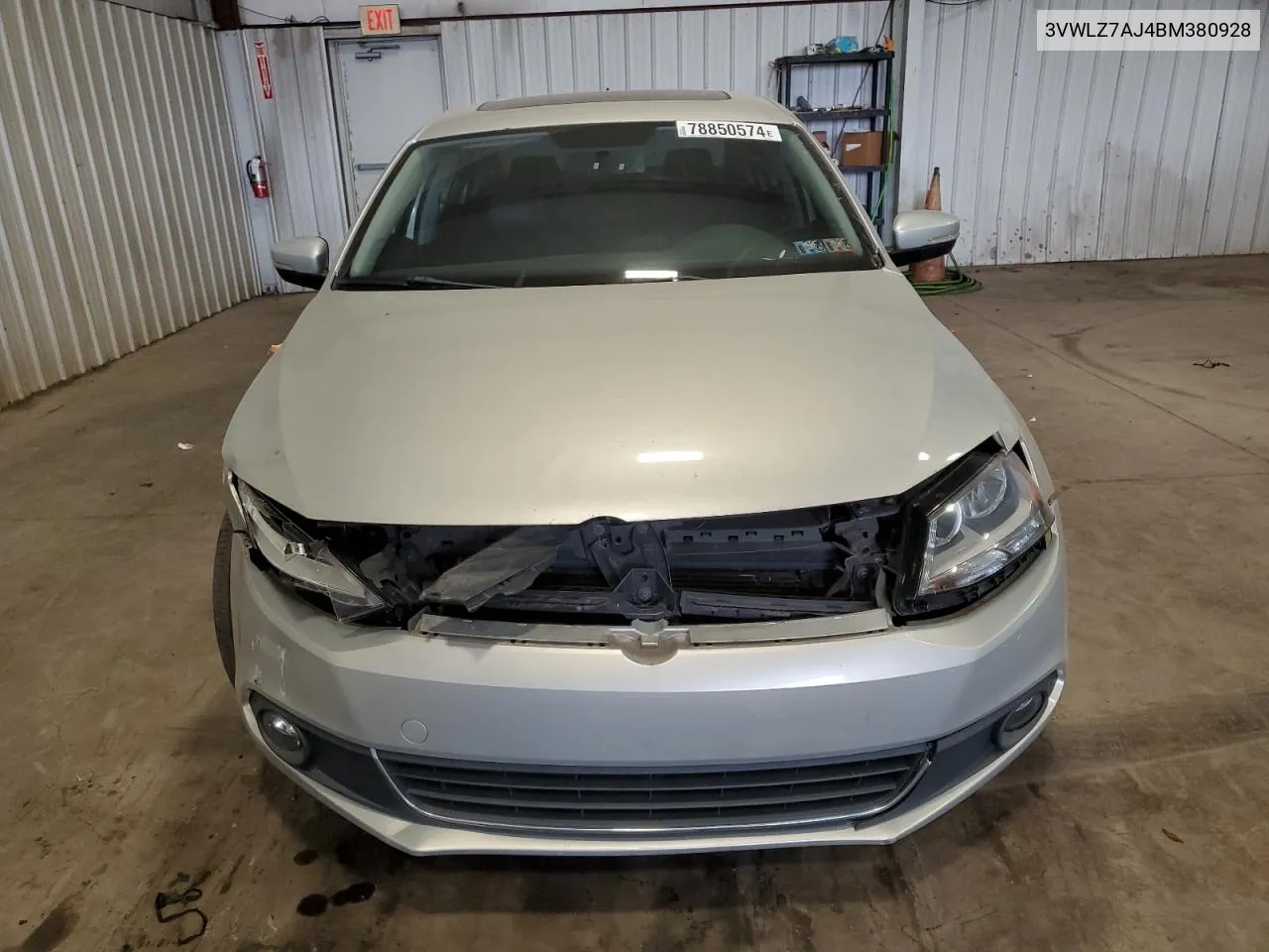 2011 Volkswagen Jetta Sel VIN: 3VWLZ7AJ4BM380928 Lot: 78850574