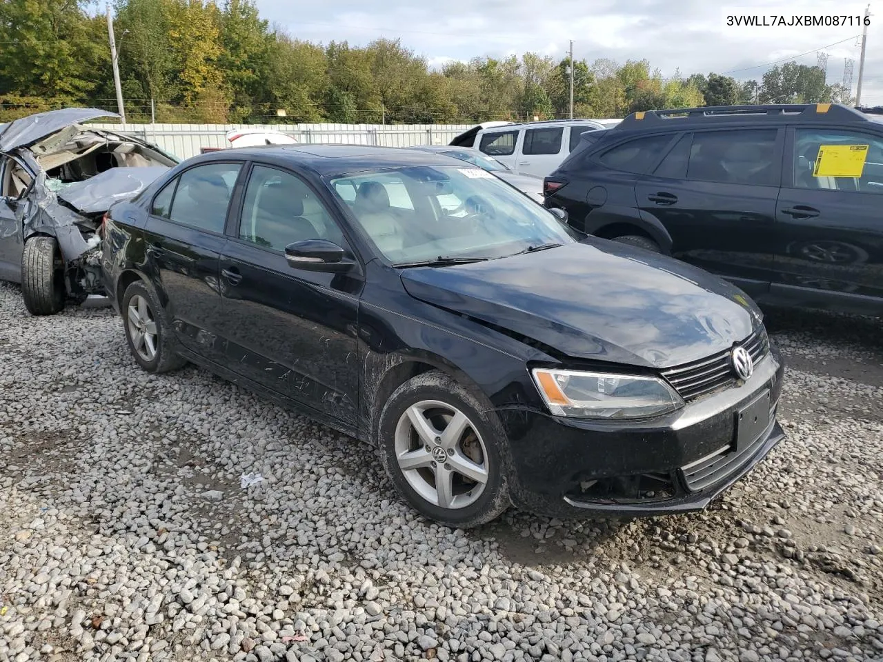 2011 Volkswagen Jetta Tdi VIN: 3VWLL7AJXBM087116 Lot: 78875334