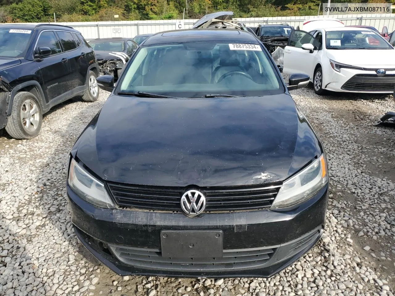 2011 Volkswagen Jetta Tdi VIN: 3VWLL7AJXBM087116 Lot: 78875334