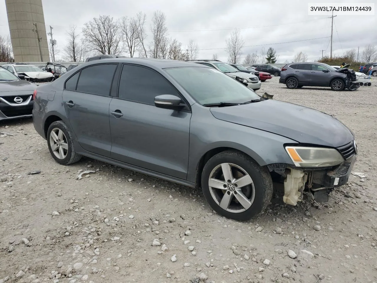 2011 Volkswagen Jetta Tdi VIN: 3VW3L7AJ1BM124439 Lot: 78985684