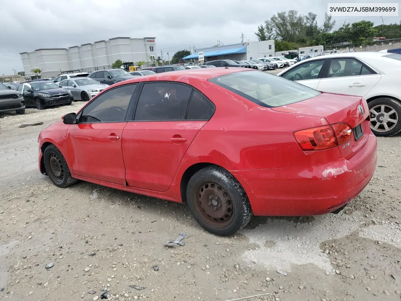 2011 Volkswagen Jetta Se VIN: 3VWDZ7AJ5BM399699 Lot: 79333294