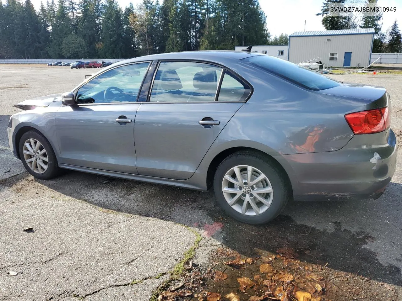 2011 Volkswagen Jetta Se VIN: 3VWDZ7AJ8BM310949 Lot: 79462994