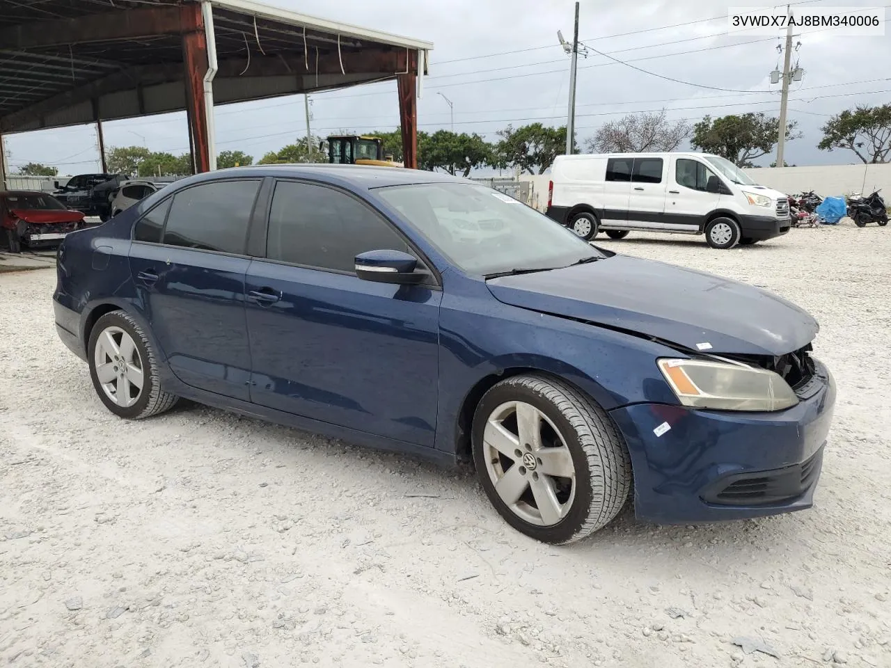 2011 Volkswagen Jetta Se VIN: 3VWDX7AJ8BM340006 Lot: 80009494