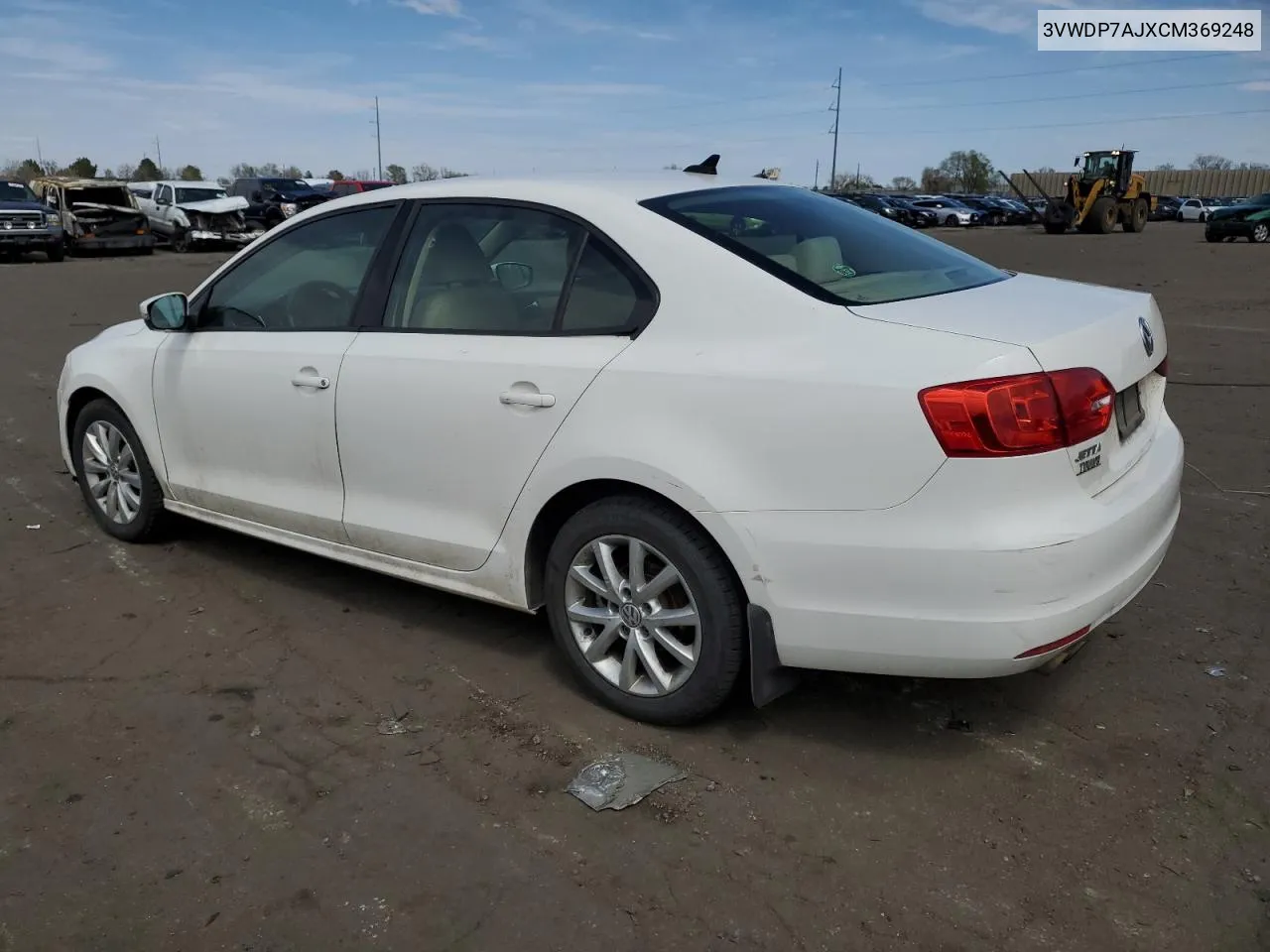 2012 Volkswagen Jetta Se VIN: 3VWDP7AJXCM369248 Lot: 52236084