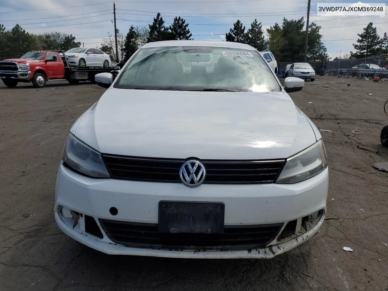 2012 Volkswagen Jetta Se VIN: 3VWDP7AJXCM369248 Lot: 52236084