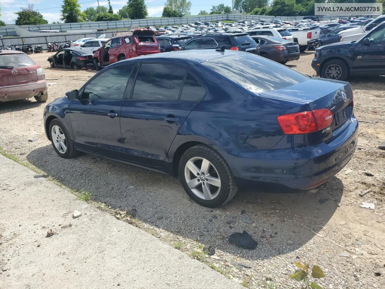 2012 Volkswagen Jetta Tdi VIN: 3VWLL7AJ6CM037735 Lot: 54278174