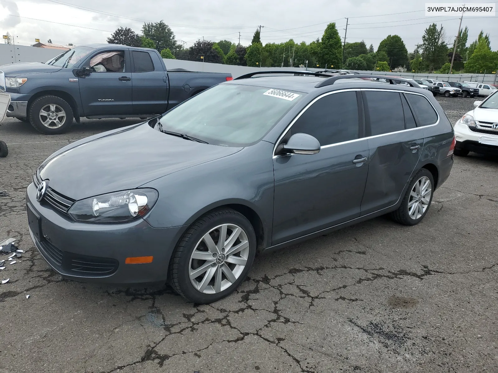 2012 Volkswagen Jetta Tdi VIN: 3VWPL7AJ0CM695407 Lot: 56066644