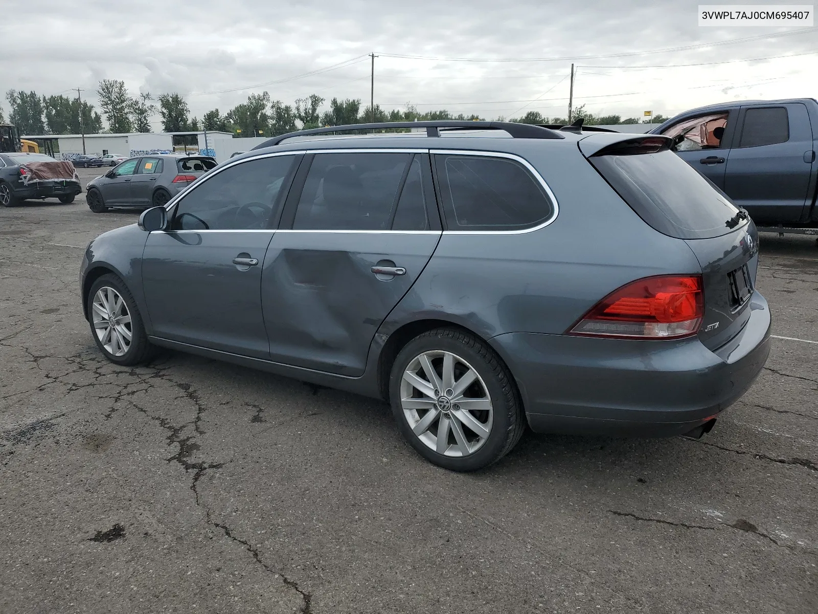 2012 Volkswagen Jetta Tdi VIN: 3VWPL7AJ0CM695407 Lot: 56066644