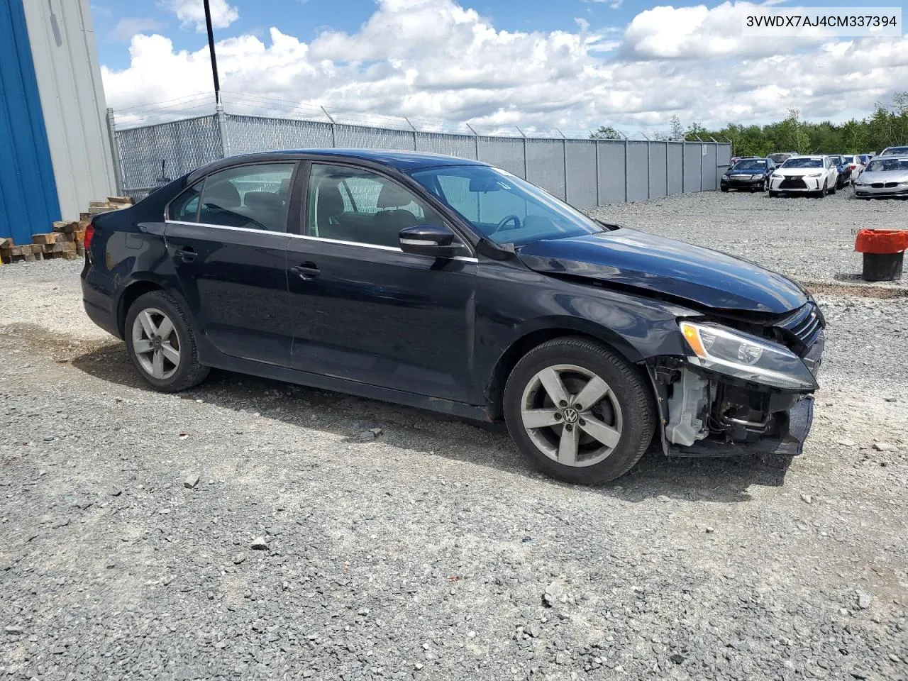 2012 Volkswagen Jetta Se VIN: 3VWDX7AJ4CM337394 Lot: 58445274