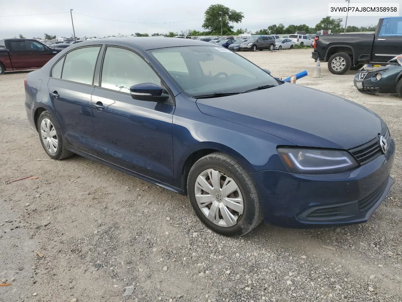 2012 Volkswagen Jetta Se VIN: 3VWDP7AJ8CM358958 Lot: 59364704