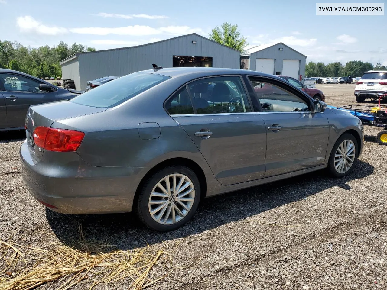 2012 Volkswagen Jetta Sel VIN: 3VWLX7AJ6CM300293 Lot: 63095474