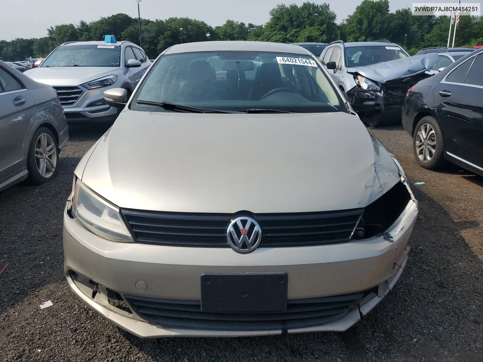 2012 Volkswagen Jetta Se VIN: 3VWDP7AJ8CM454251 Lot: 64021544