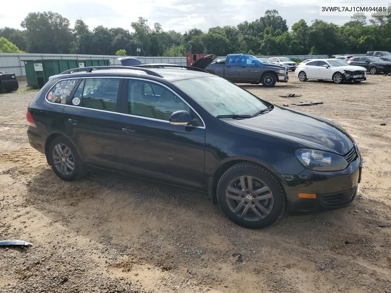 2012 Volkswagen Jetta Tdi VIN: 3VWPL7AJ1CM694685 Lot: 64263754