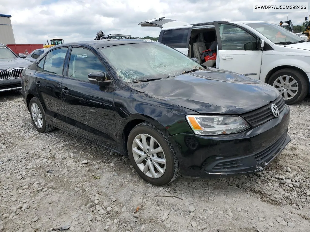 2012 Volkswagen Jetta Se VIN: 3VWDP7AJ5CM392436 Lot: 64865174