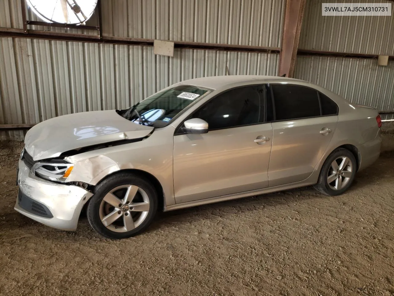 2012 Volkswagen Jetta Tdi VIN: 3VWLL7AJ5CM310731 Lot: 66608524