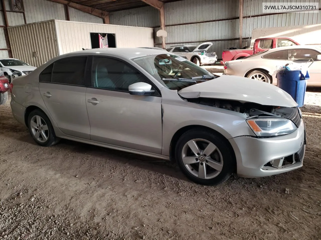 2012 Volkswagen Jetta Tdi VIN: 3VWLL7AJ5CM310731 Lot: 66608524