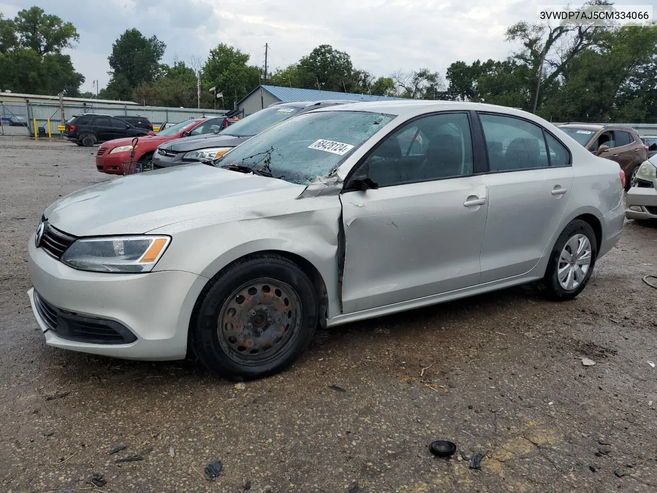 2012 Volkswagen Jetta Se VIN: 3VWDP7AJ5CM334066 Lot: 68428124